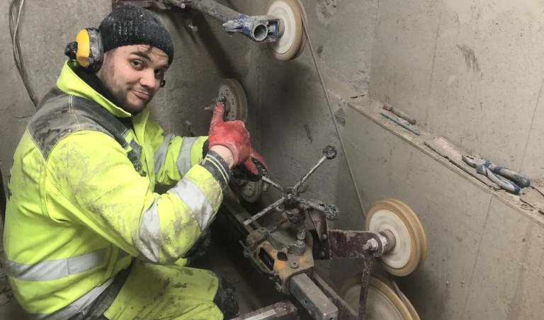 Канатная резка проёма Канатная резка проёма